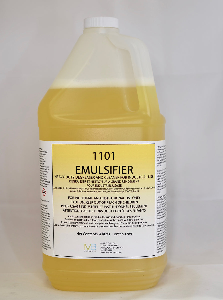 1101 Emulsifier - Industrial degreaser for floor scrubber machines –  Multi-Blend Limited